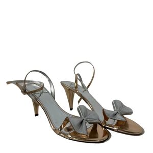 Isabel Marant rose gold/silver strappy sandals Sz 41/11 (Run Smaller)